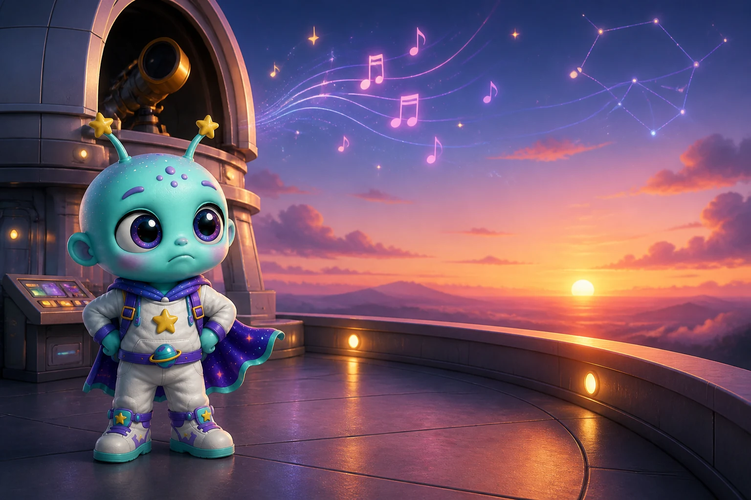 Aliii y la noche en que el cielo respondió despacio: Envió preguntas, música y coordenadas durante toda la tarde. El cielo no respondió y su entusiasmo se volvió ansiedad.