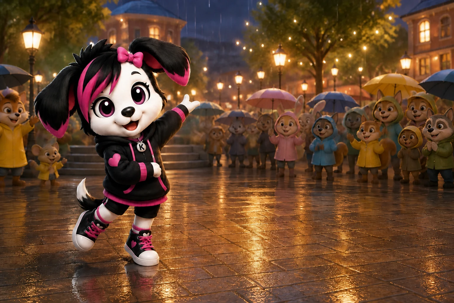 Kabii y el festival de los planes rotos: Kabii bailó el último número bajo una lluvia ligera. El plan se había roto, pero su energía encontró una forma más amplia de reunir a la gente.
