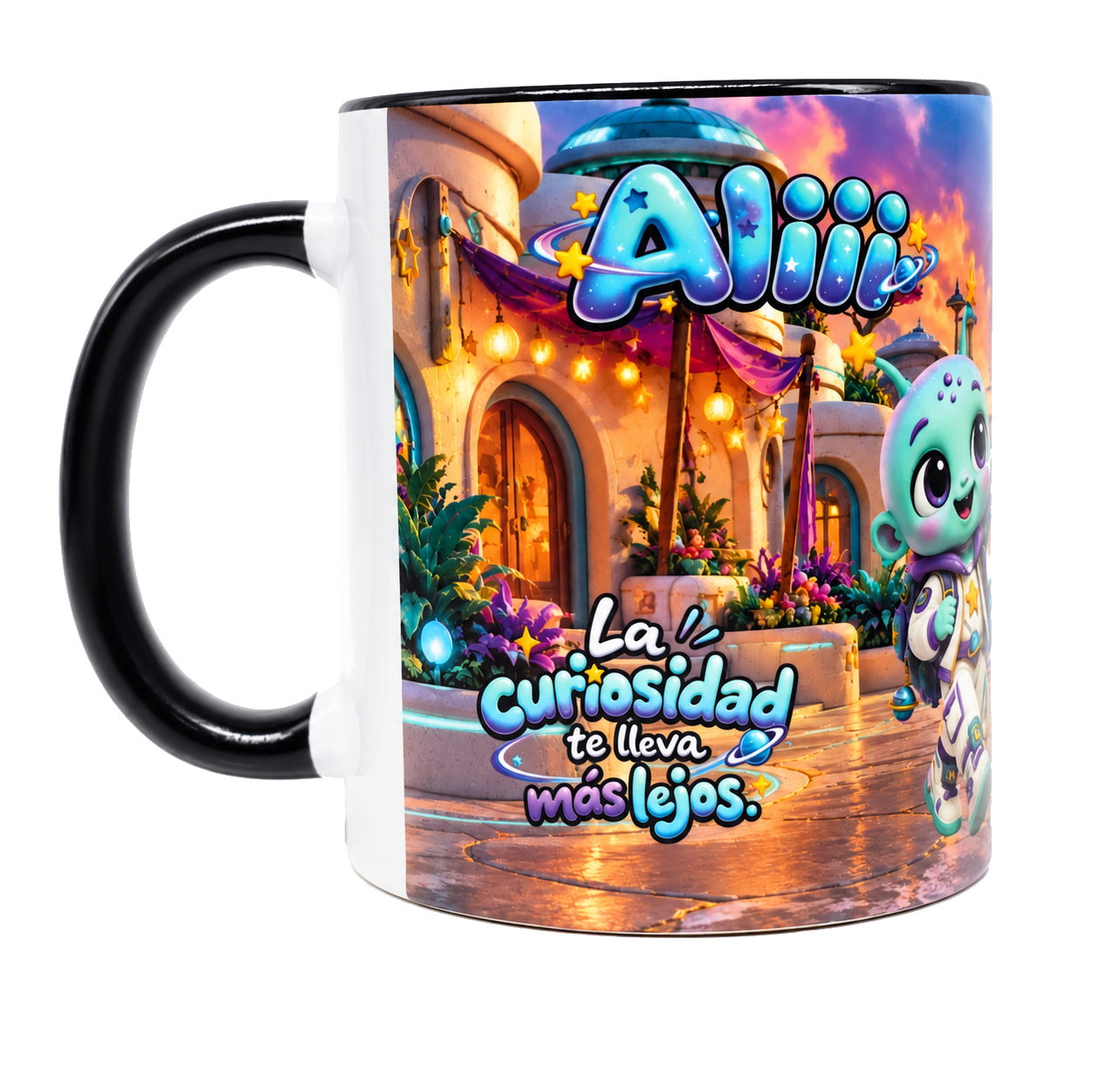 Taza real de Universo Bii con Aliii