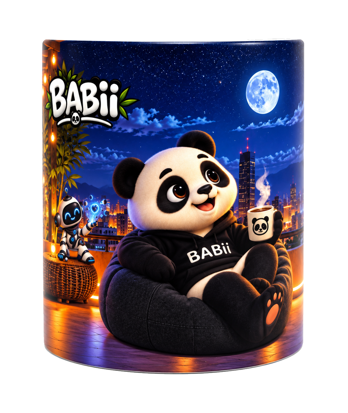 Taza real de Universo Bii con Babii