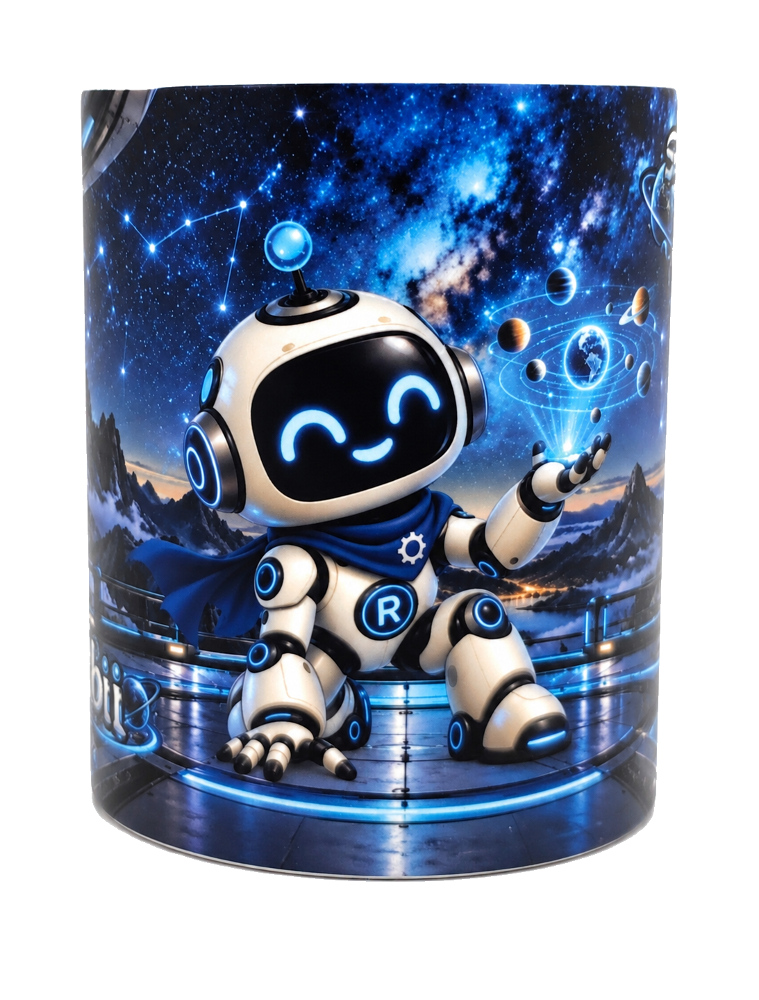 Taza real de Universo Bii con Robii